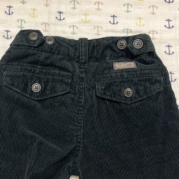 Polo boys 4T black corduroy pants. Cotton lined. Zip fly and button closure. EUC - Picture 5 of 5